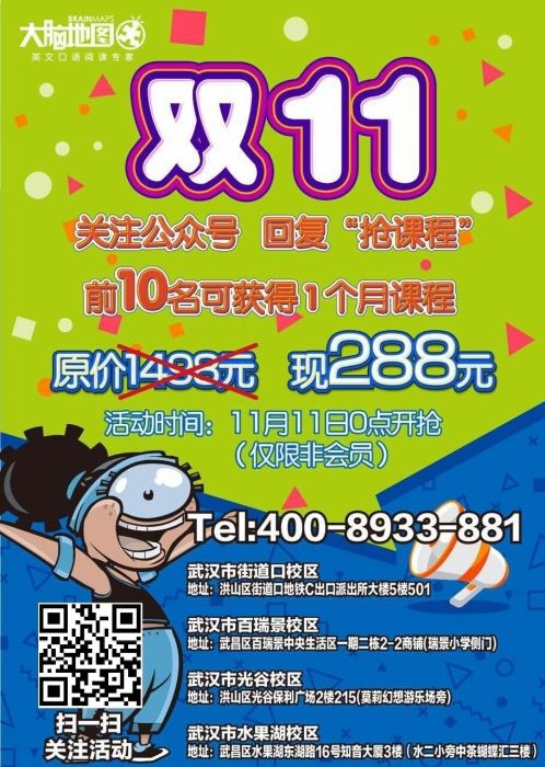 大腦地圖武漢洪山街道口中心